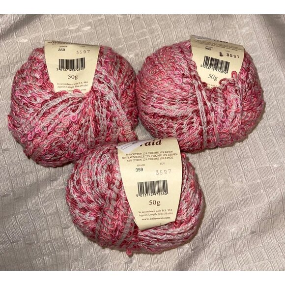 3 Skeins Discontinued Rowan Cotton Braid Super Bulky Wt. Color 359 Dye Lot 2925 - Picture 1 of 4